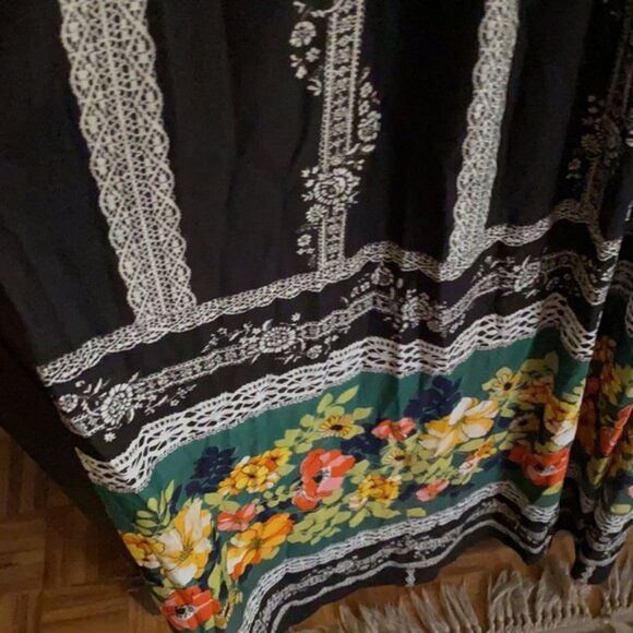 🌻 host pick Vintage 70s maxi boho high waist dress made in England - Picture 14 of 15